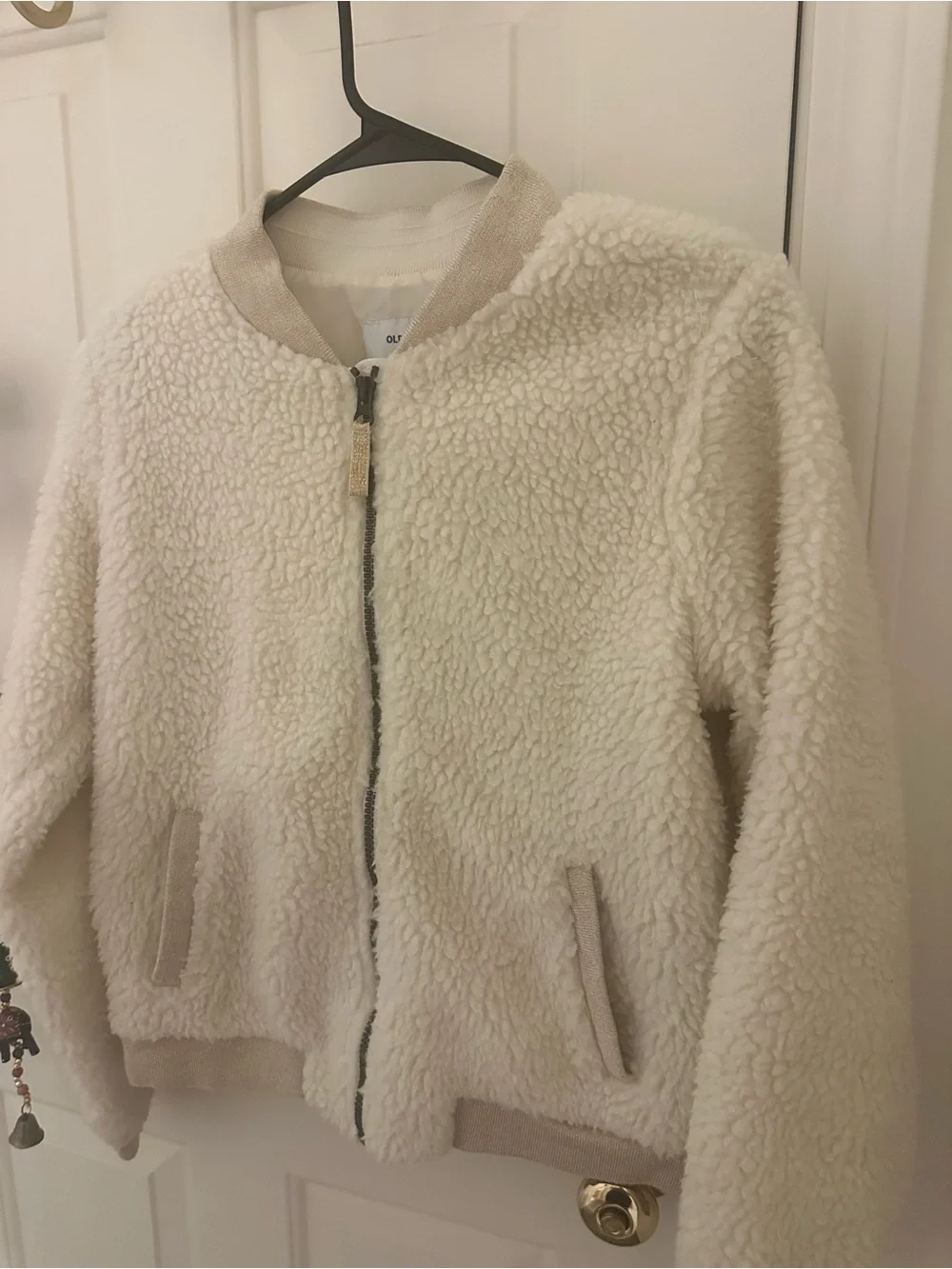 Old Navy Kid’s Cream Sherpa Bomber Jacket